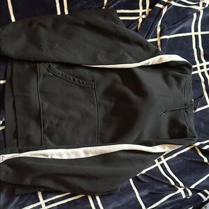 H&M Black Sweater with White Stripe Detail